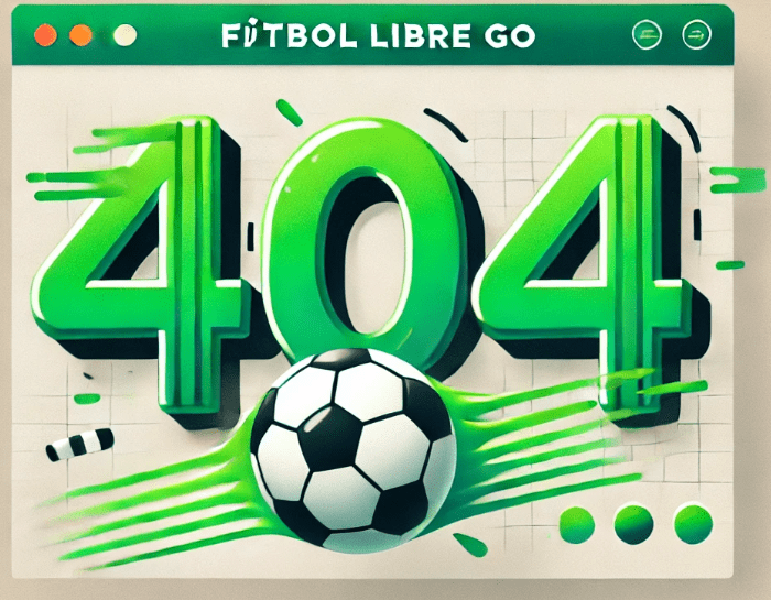 Page not found with football theme